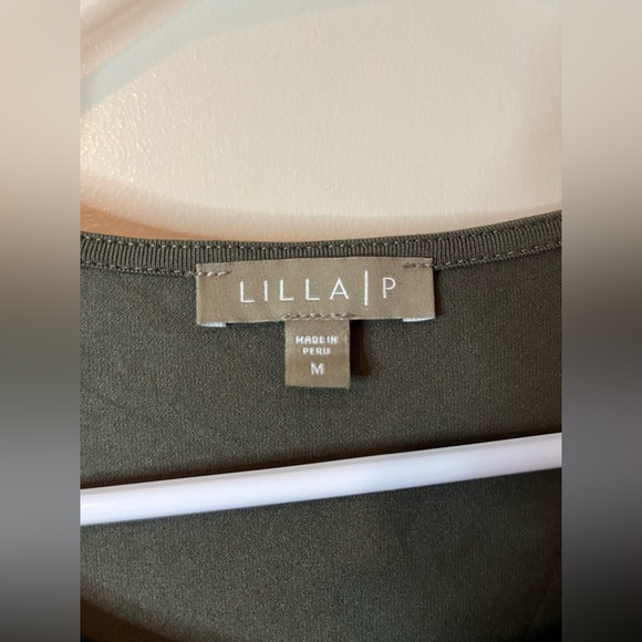 Anthropologie Lilla P Olive Green Swing Tank Midi Dress EUC - Picture 2 of 5